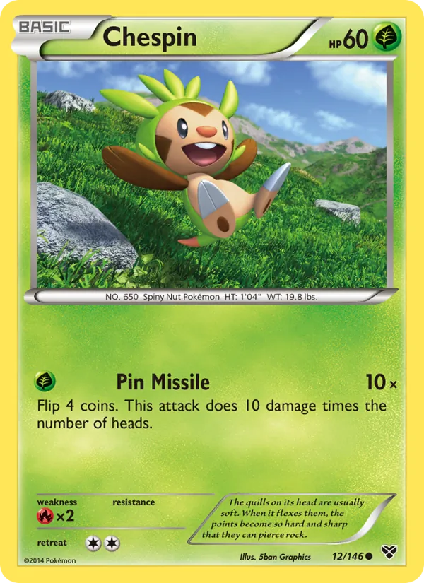 Chespin - XY Pokemon Card