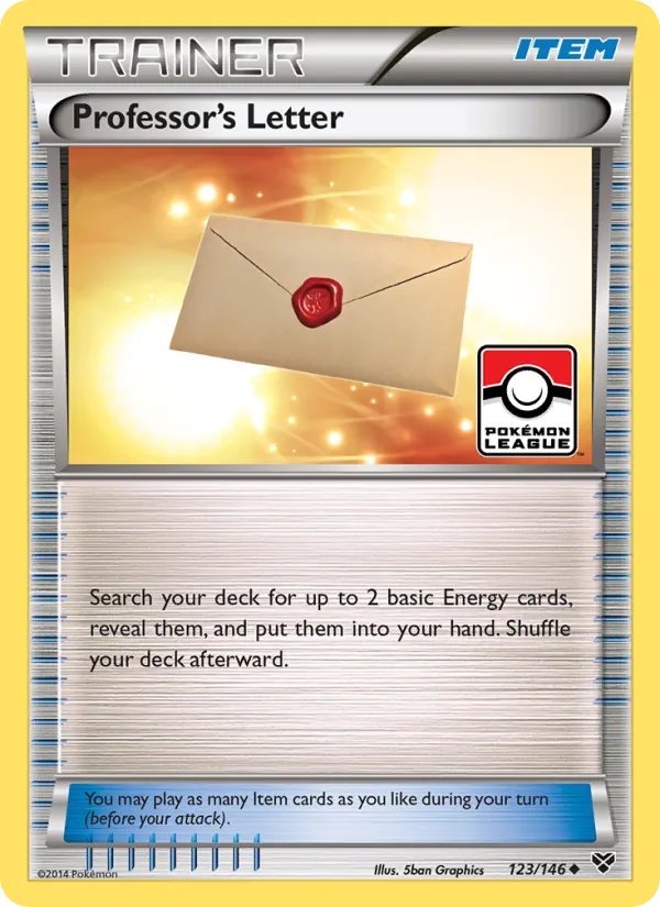 Professor's Letter - XY Pokemon Card