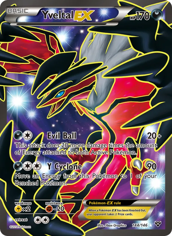 Yveltal EX - XY Pokemon Card