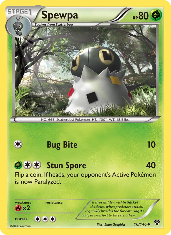 Spewpa - XY Pokemon Card