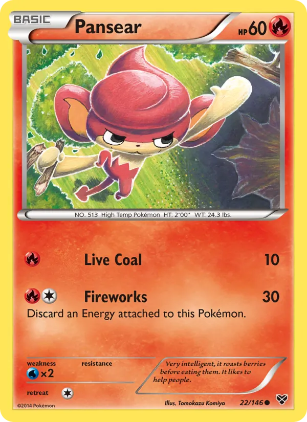 Pansear - XY Pokemon Card
