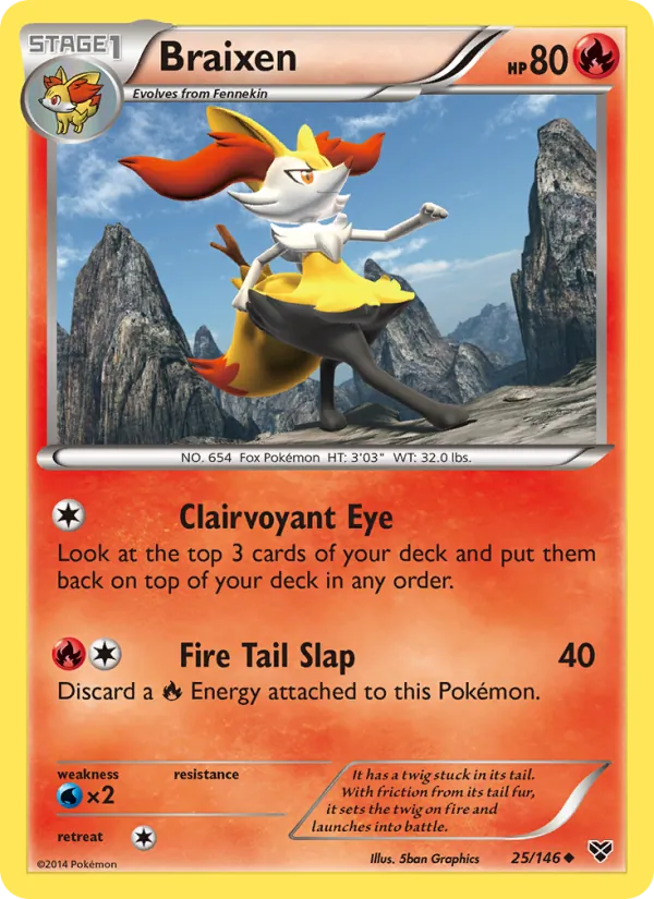 Braixen - XY Pokemon Card