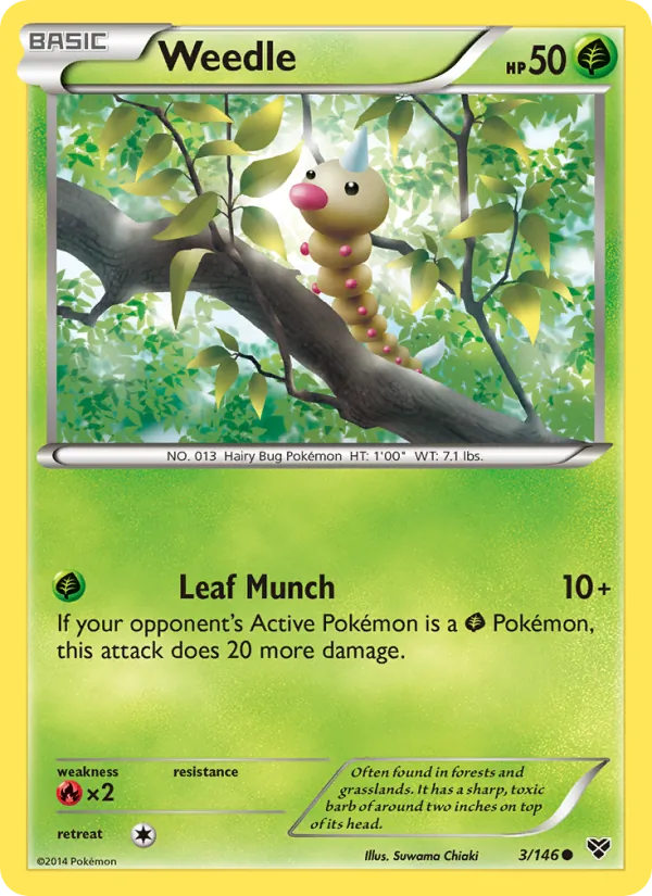 Weedle - XY Pokemon Card