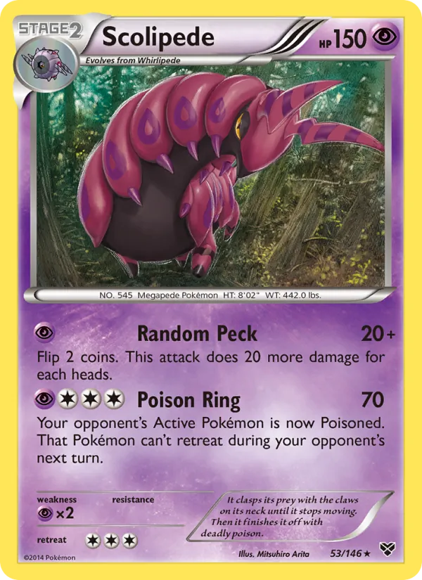 Scolipede - XY Pokemon Card