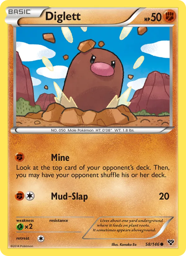 Diglett - XY Pokemon Card