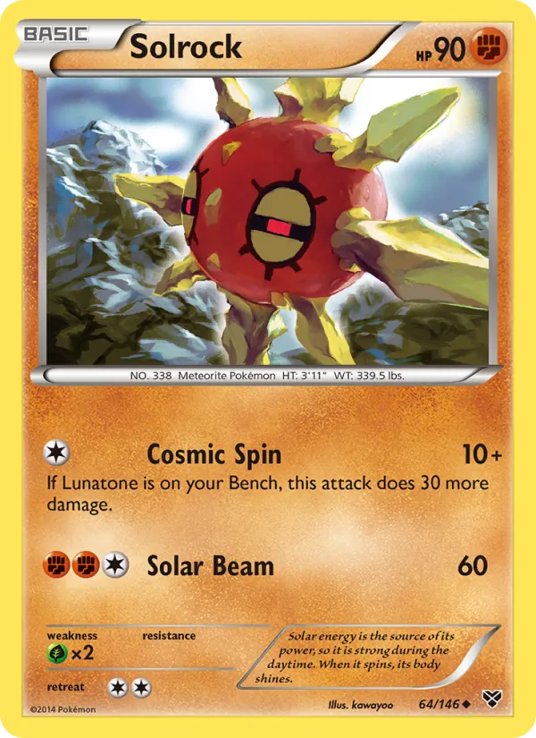 Solrock - XY Pokemon Card