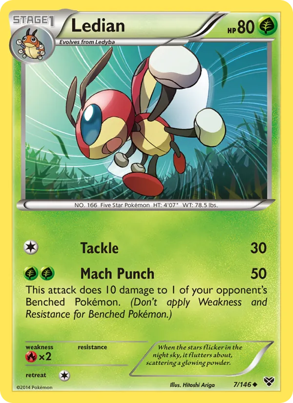 Ledian - XY Pokemon Card