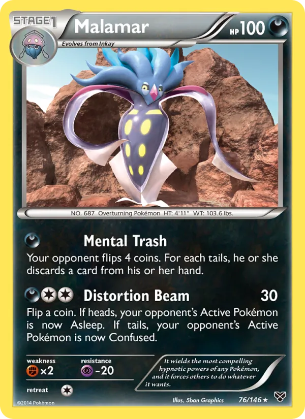 Malamar - XY Pokemon Card