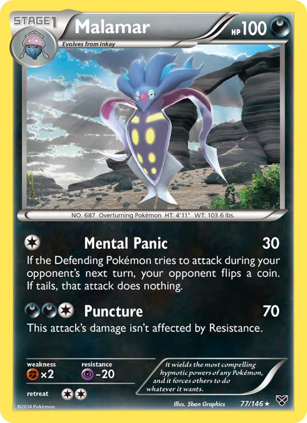 Malamar - XY Pokemon Card