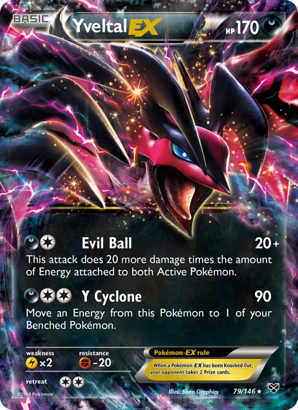 Yveltal EX - XY Pokemon Card