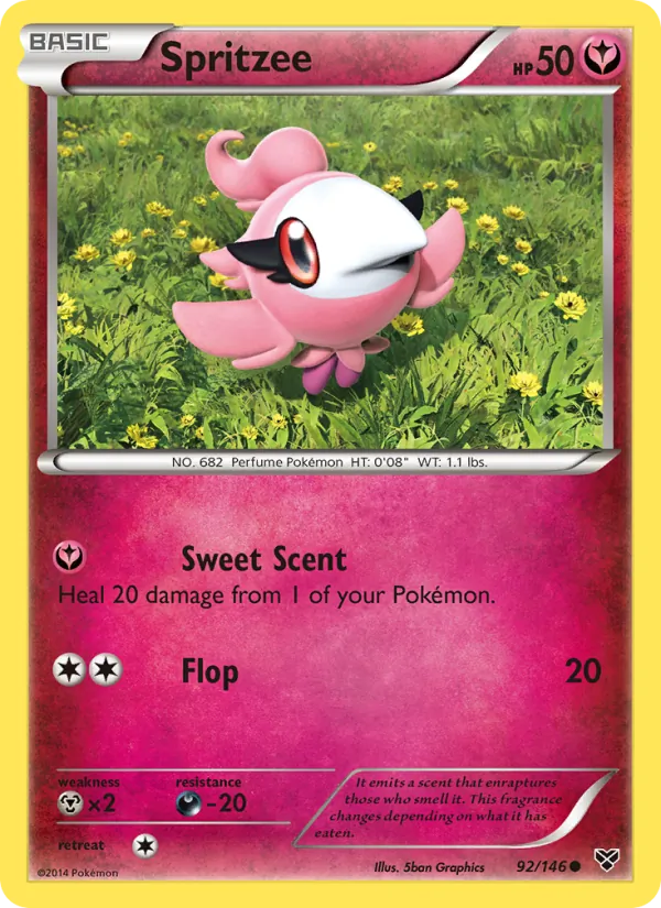Spritzee - XY Pokemon Card