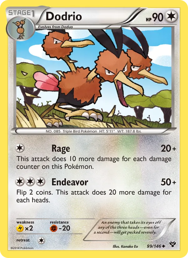 Dodrio - XY Pokemon Card