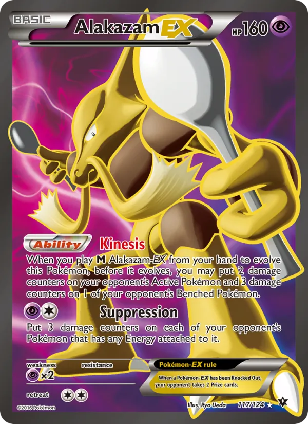 Alakazam EX - Fates Collide Pokemon Card