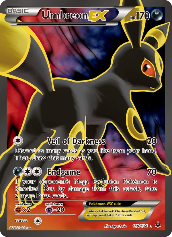 Umbreon EX - Fates Collide Pokemon Card