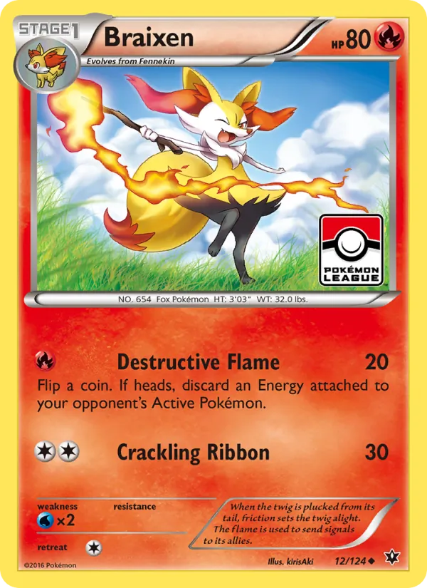 Braixen - Fates Collide Pokemon Card
