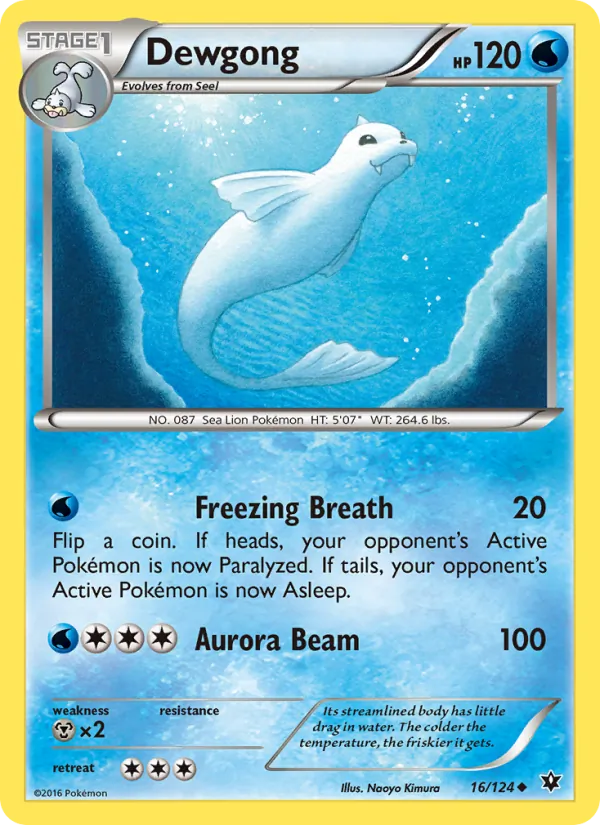 Dewgong - Fates Collide Pokemon Card