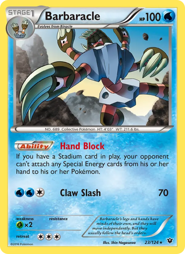 Barbaracle - Fates Collide Pokemon Card