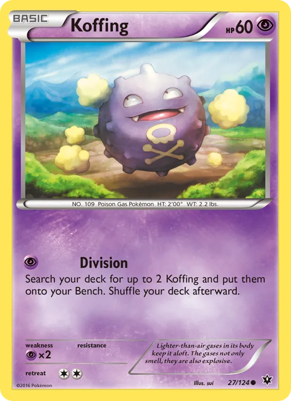 Koffing - Fates Collide Pokemon Card