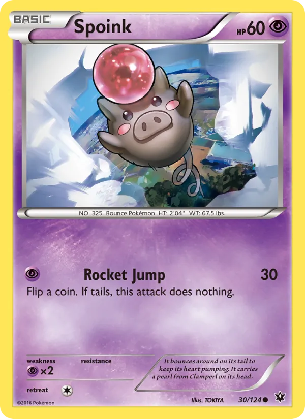Spoink - Fates Collide Pokemon Card