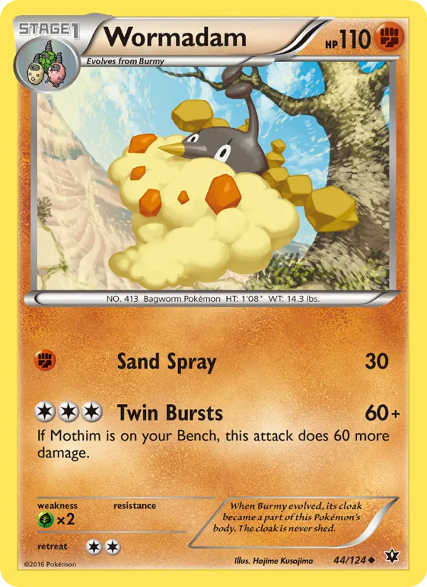Wormadam - Fates Collide Pokemon Card