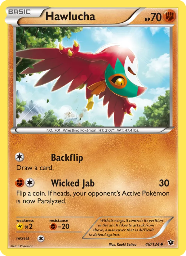 Hawlucha - Fates Collide Pokemon Card