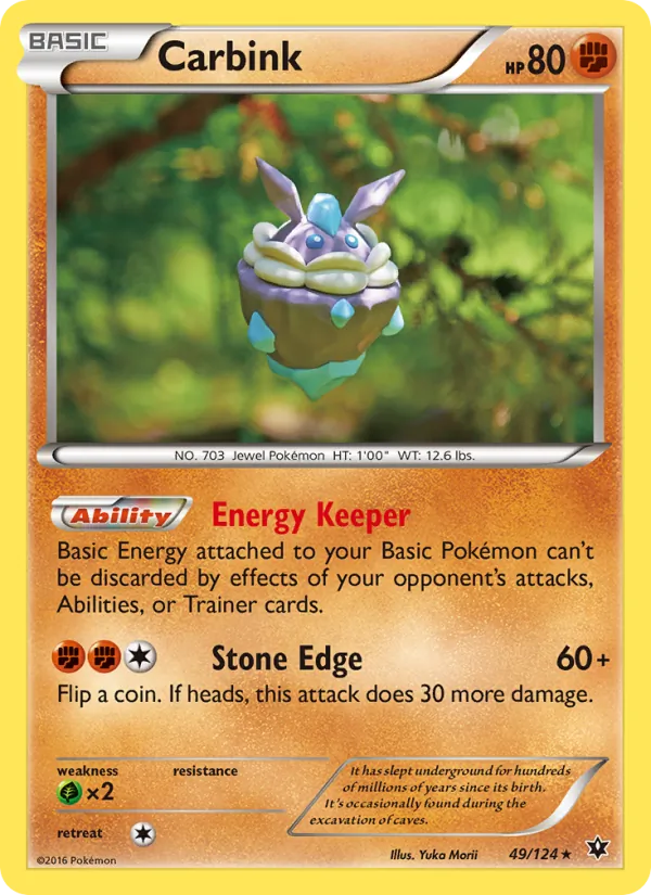 Carbink - Fates Collide Pokemon Card