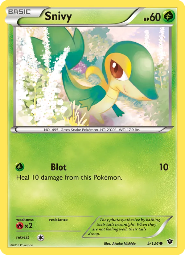 Snivy - Fates Collide Pokemon Card