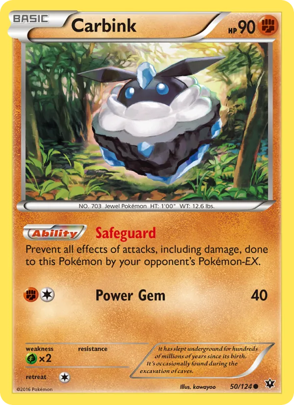 Carbink - Fates Collide Pokemon Card