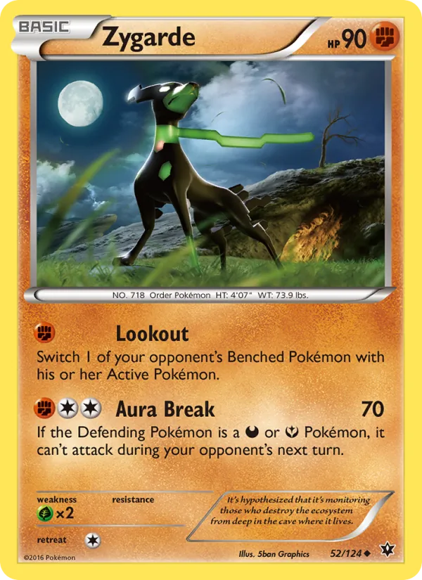 Zygarde - Fates Collide Pokemon Card