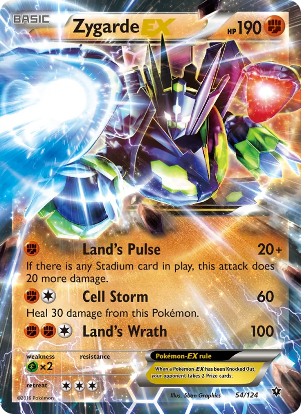 Zygarde EX - Fates Collide Pokemon Card