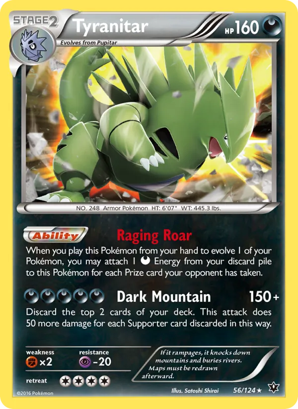Tyranitar - Fates Collide Pokemon Card