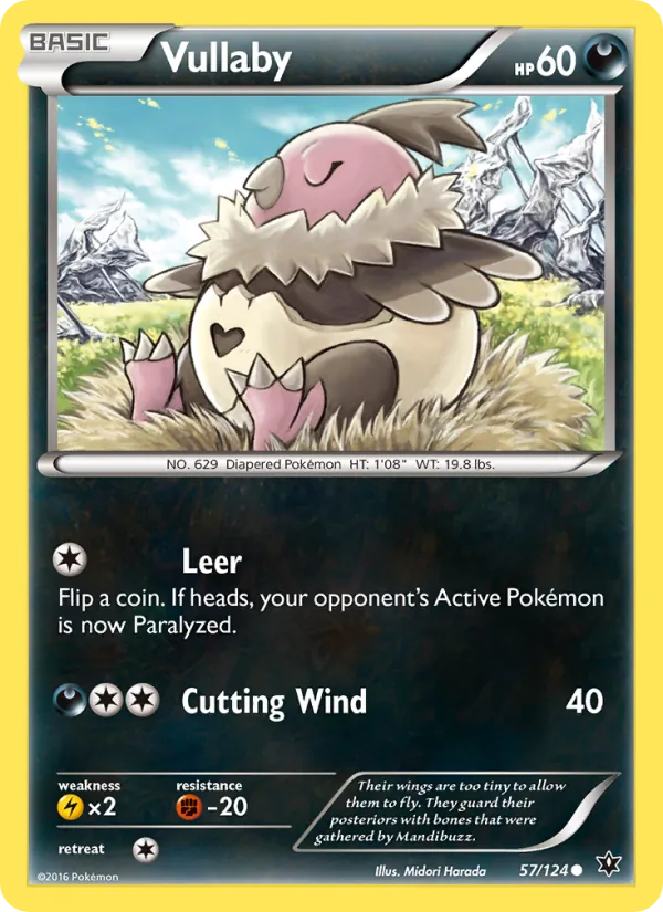 Vullaby - Fates Collide Pokemon Card