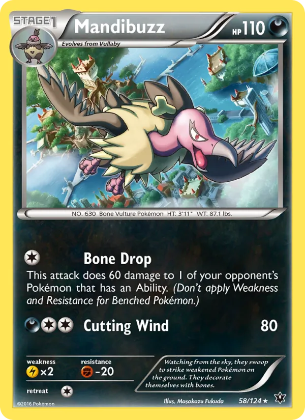 Mandibuzz - Fates Collide Pokemon Card