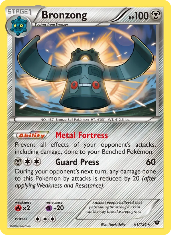Bronzong - Fates Collide Pokemon Card