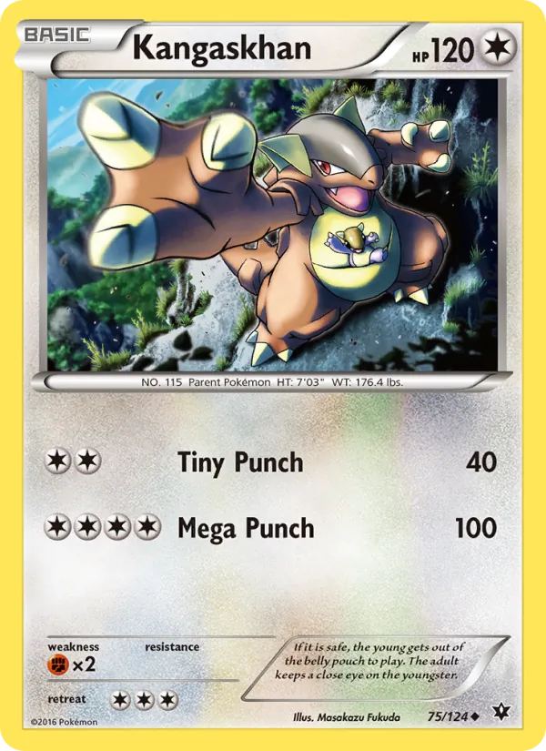 Kangaskhan - Fates Collide Pokemon Card