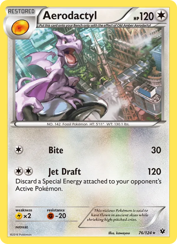Aerodactyl - Fates Collide Pokemon Card