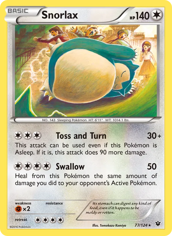 Snorlax - Fates Collide Pokemon Card