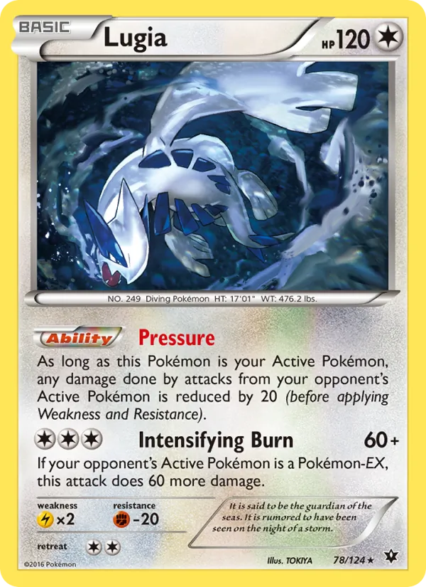 Lugia - Fates Collide Pokemon Card