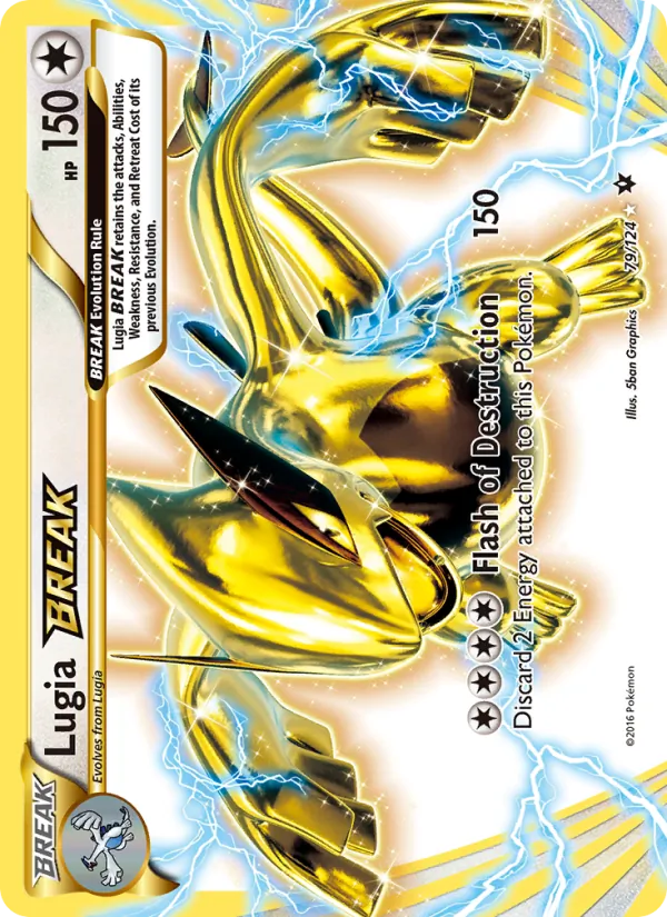 Lugia BREAK - Fates Collide Pokemon Card