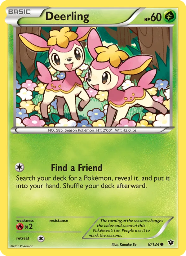 Deerling - Fates Collide Pokemon Card