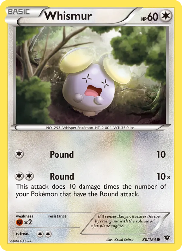 Whismur - Fates Collide Pokemon Card