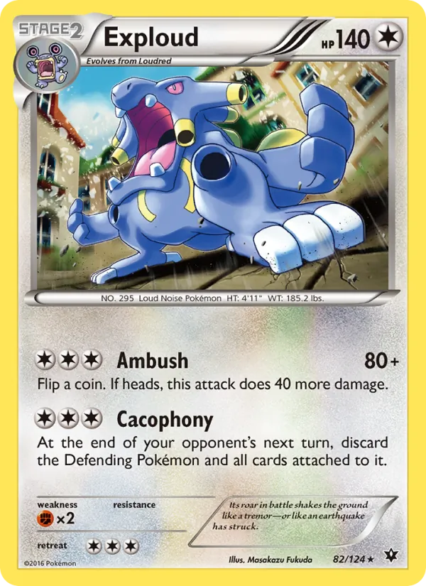 Exploud - Fates Collide Pokemon Card