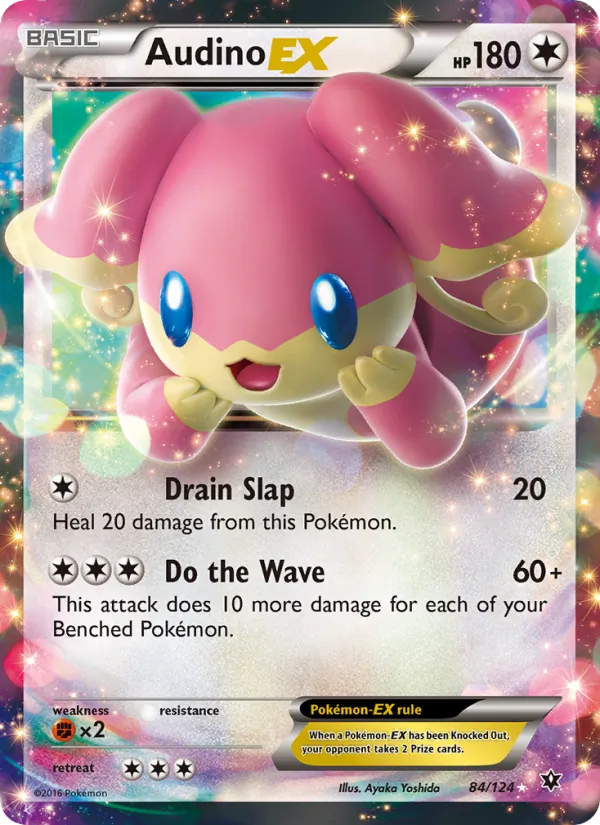 Audino EX - Fates Collide Pokemon Card