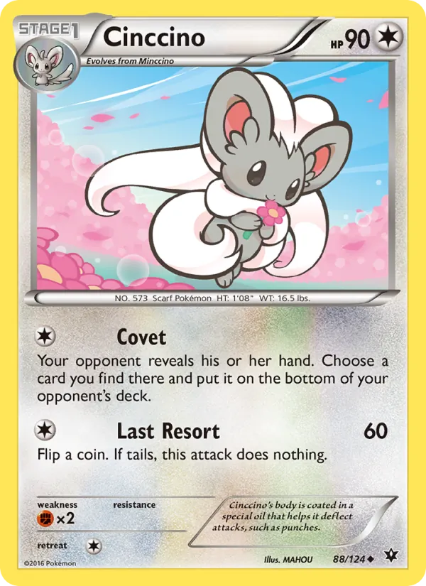 Cinccino - Fates Collide Pokemon Card