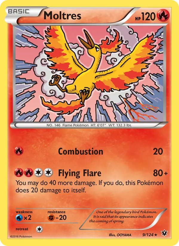 Moltres - Fates Collide Pokemon Card
