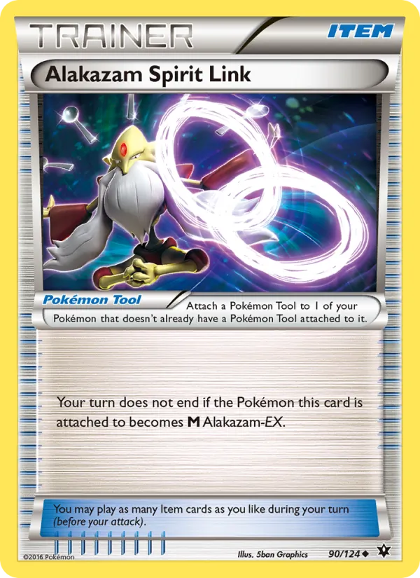 Alakazam Spirit Link - Fates Collide Pokemon Card