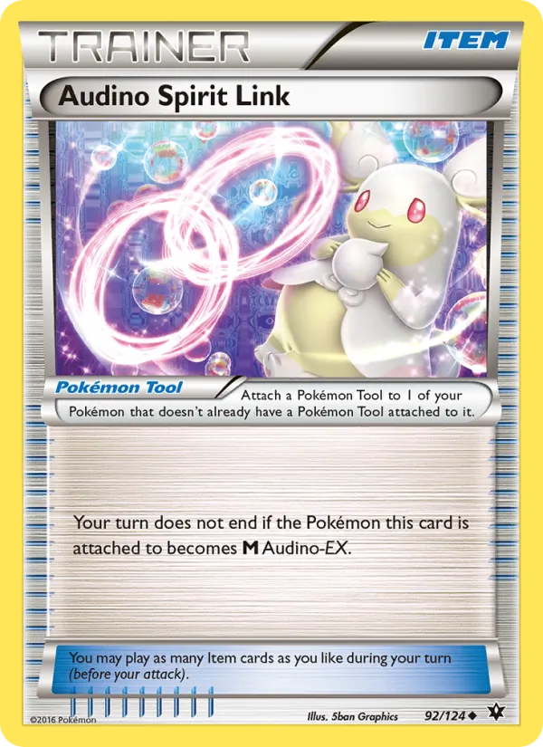 Audino Spirit Link - Fates Collide Pokemon Card