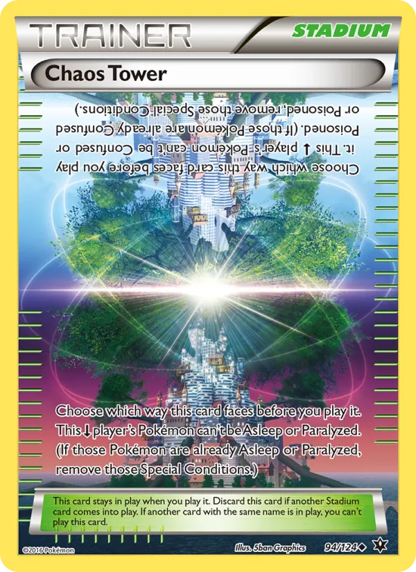Chaos Tower - Fates Collide Pokemon Card