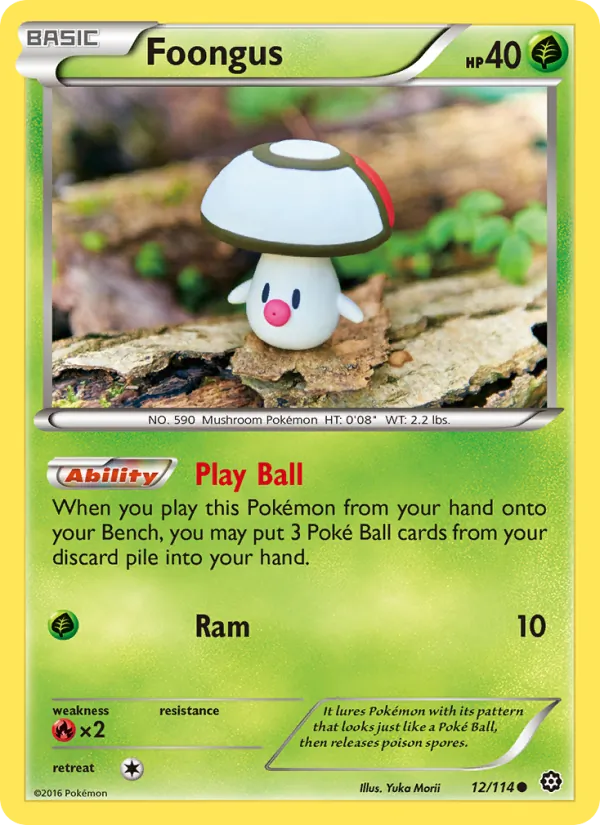 Foongus - Steam Siege Pokemon Card