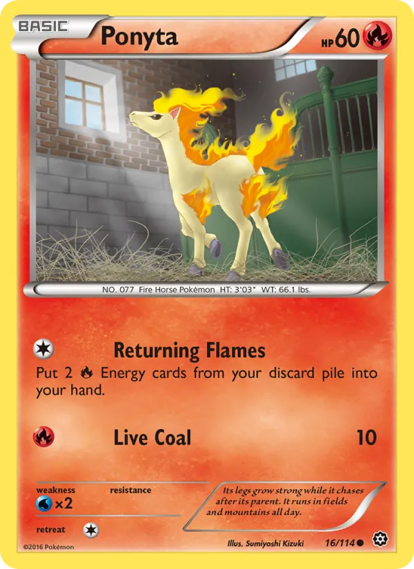 Ponyta - Steam Siege Pokemon Card
